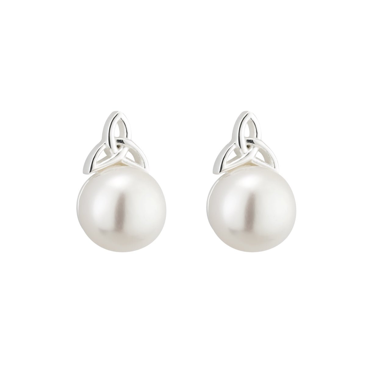 Fresh Water Pearl Trinity Stud Earrings - Celtic CollectionsJewelrySOLVAR33774