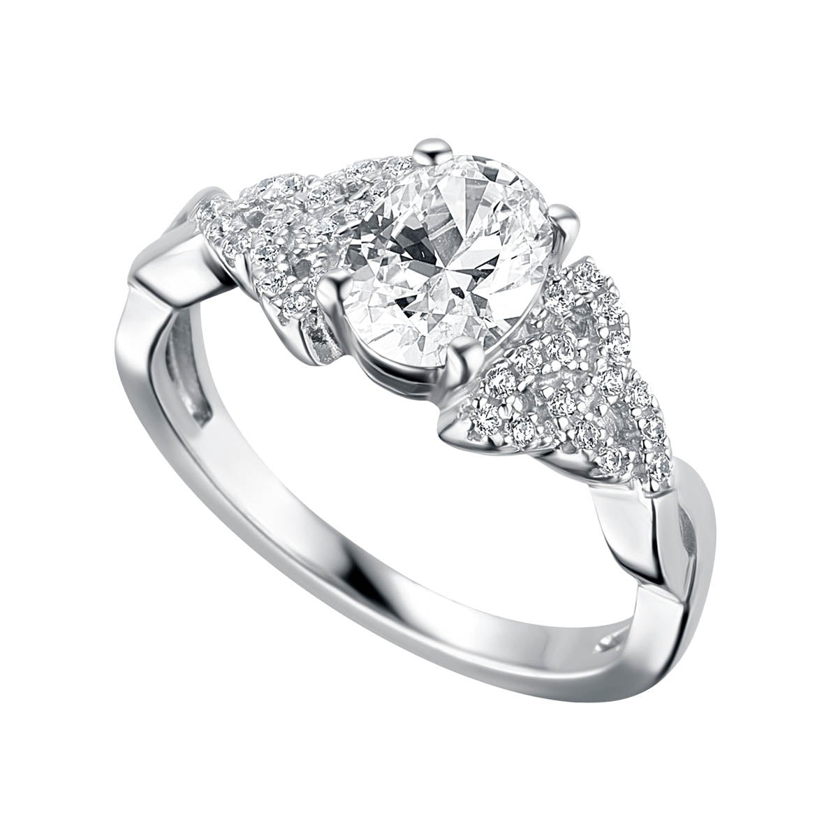 April Birthstone Trinity Knot Ring – Celtic Collections