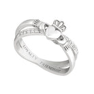 Silver Claddagh Kiss Ring - Celtic CollectionsJewelryS21062