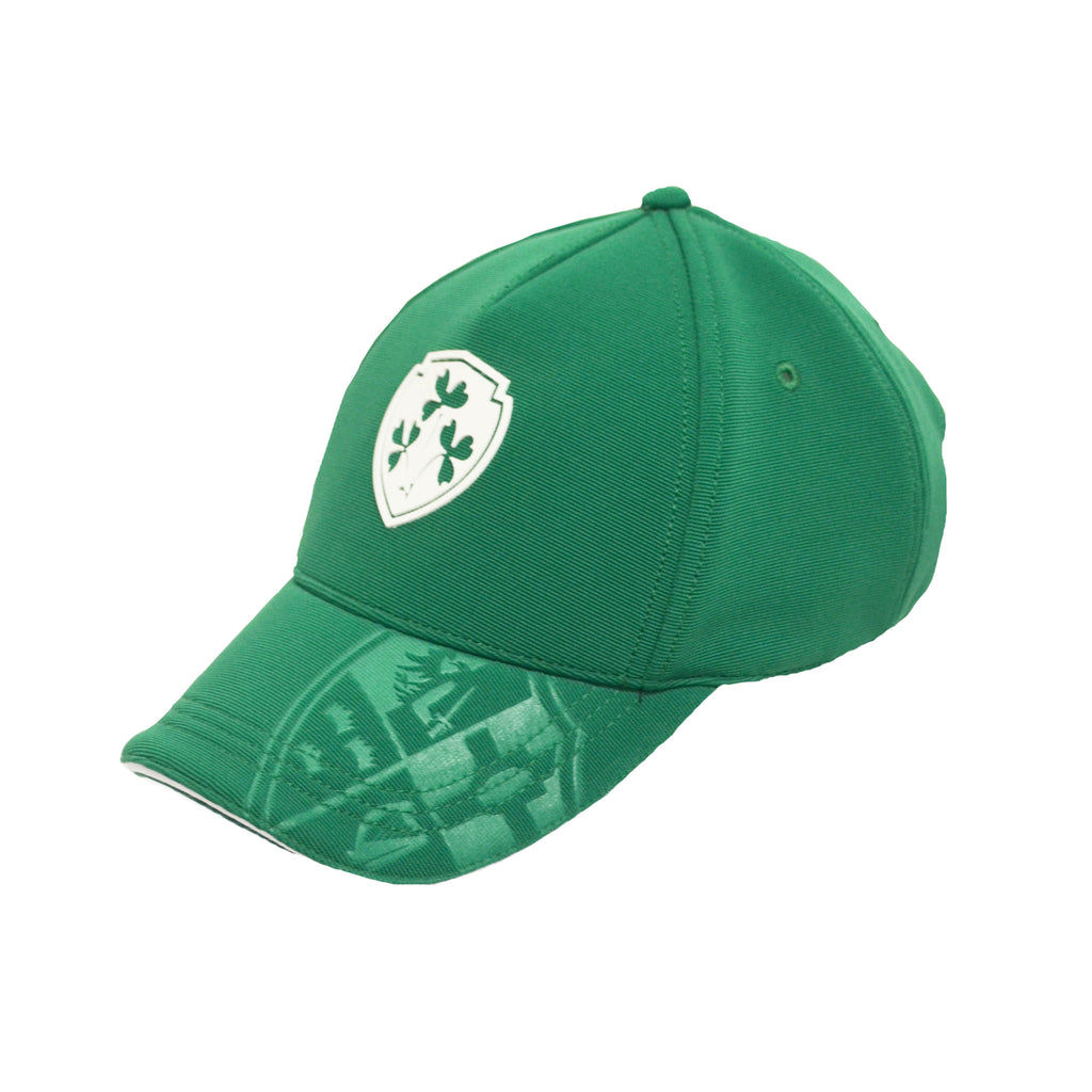Green Ireland Crest Perferated Baseball Cap